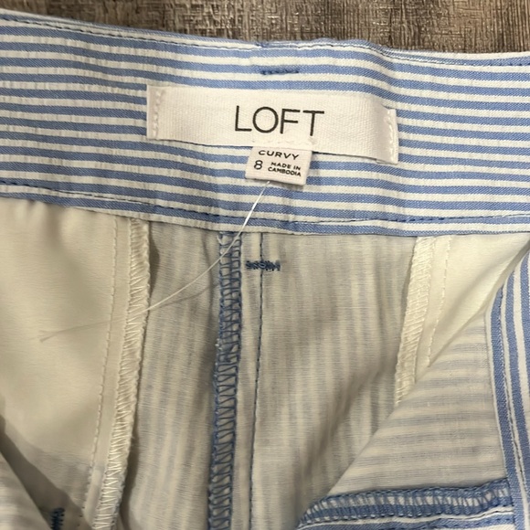 NWOT LOFT Riviera shorts size 8 curvy. - Picture 2 of 5